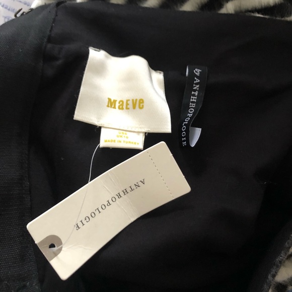 NWT Anthropologie Maeve Striped Mod Knit Skirt - Picture 6 of 8